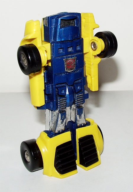yellow and blue transformer