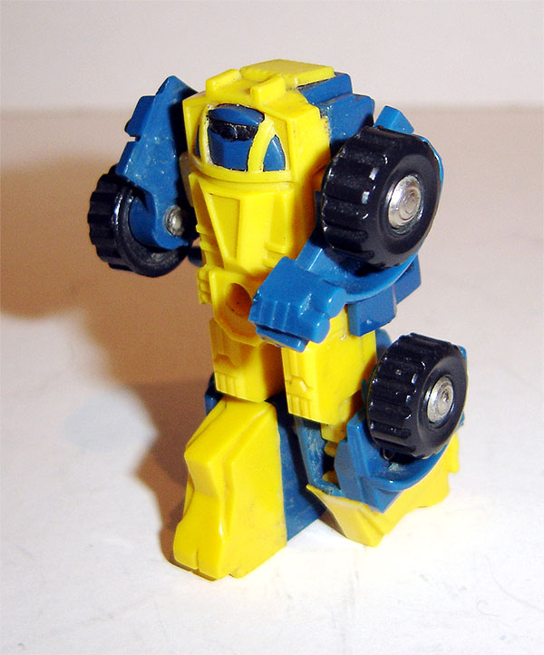 blue and yellow transformer